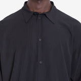 Close-up of Balenciaga shirts hardware and fine stitching