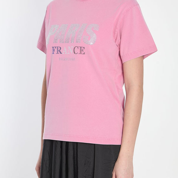Balenciaga premium t-shirts & tops detail and craftsmanship close-up
