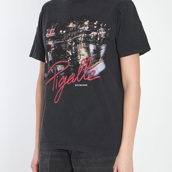 Balenciaga premium t-shirts & tops detail and craftsmanship close-up