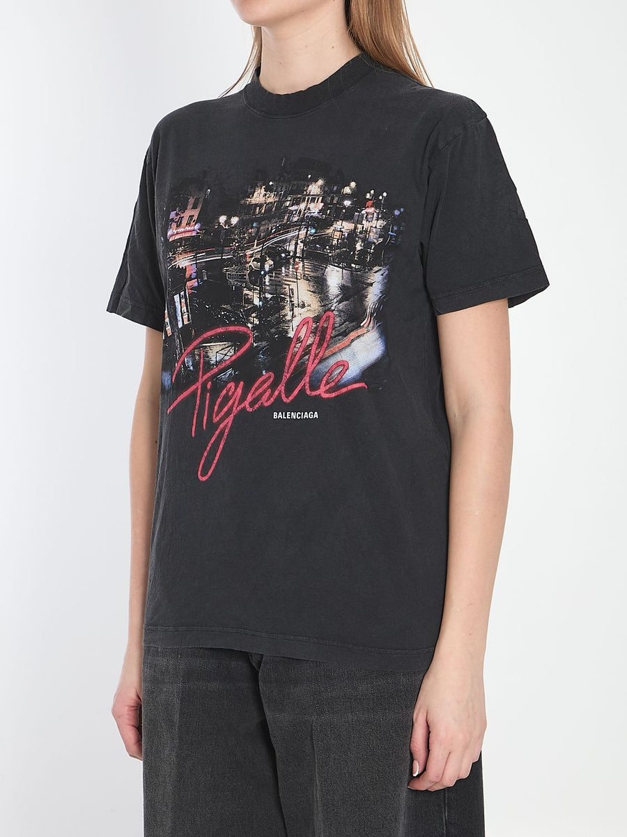 Balenciaga T-Shirts- BALENCIAGA Crinkled Cotton Short-Sleeve Crewneck T-Shirt - Size M Premium Designer Cotton T-Shirt