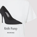 Close-up of Balenciaga t-shirts & tops hardware and fine stitching