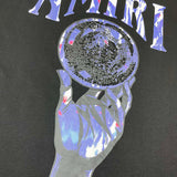 Close-up of Amiri t-shirt craftsmanship