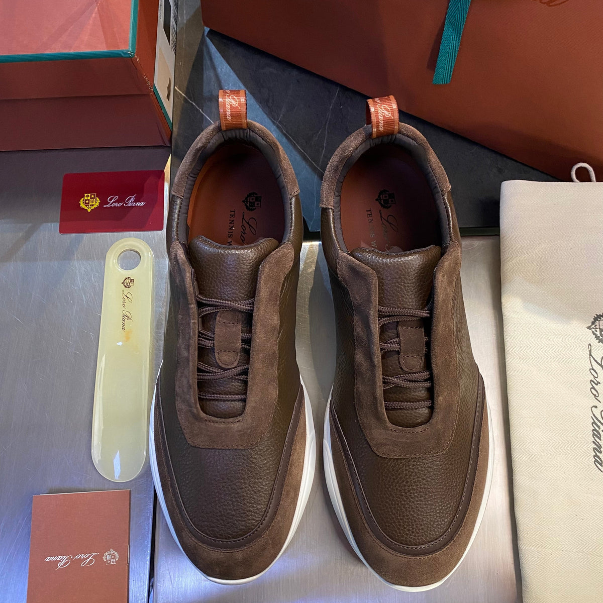 Shoes- Loro P Modular Walk Sneakers Luxury Lifestyle Designer Footwear