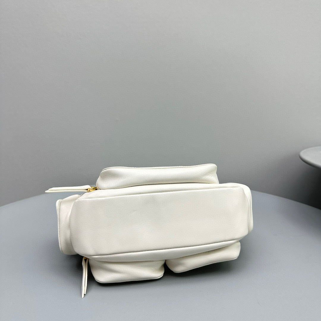 Bags- Miu M Pocket Nappa Leather Bag Premium Designer Shoulder Bag