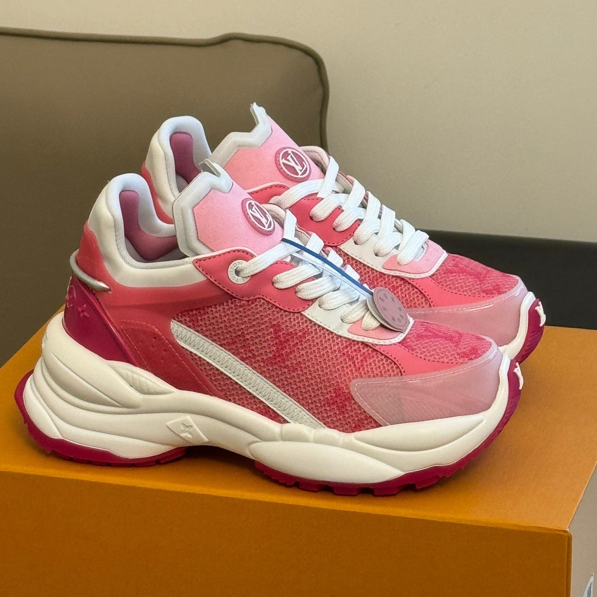 Louis Vuitton Shoes- Louis Vuitton Lou Run 55 Trainers Comfortable Everyday Designer Shoes