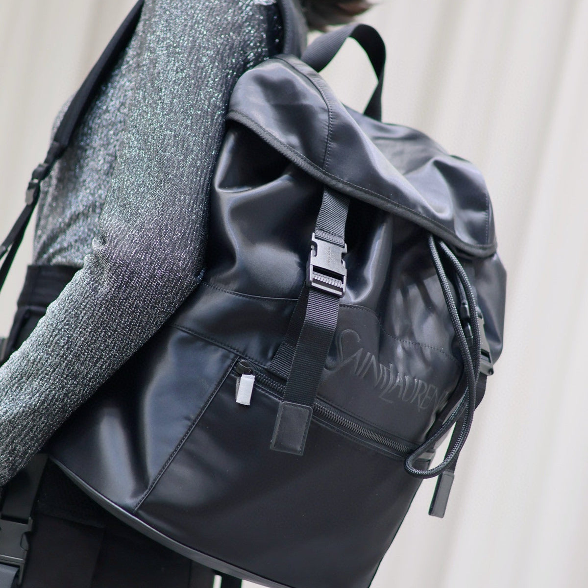 Saint Laurent Bags- Saint Laurent Leather Backpack Premium Designer Shoulder Bag
