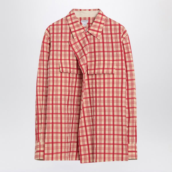 Bottega Veneta Tops? Bottega Veneta Women Checked Cotton Shirt Premium Designer Casual Top