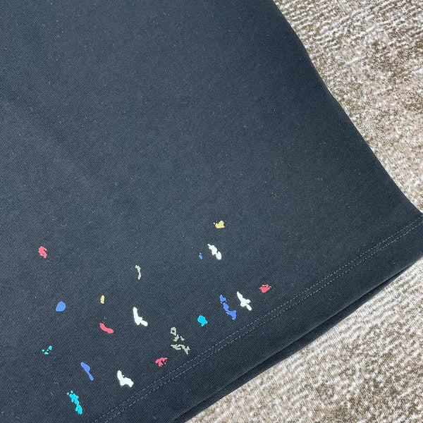 Close-up of Amiri t-shirt craftsmanship
