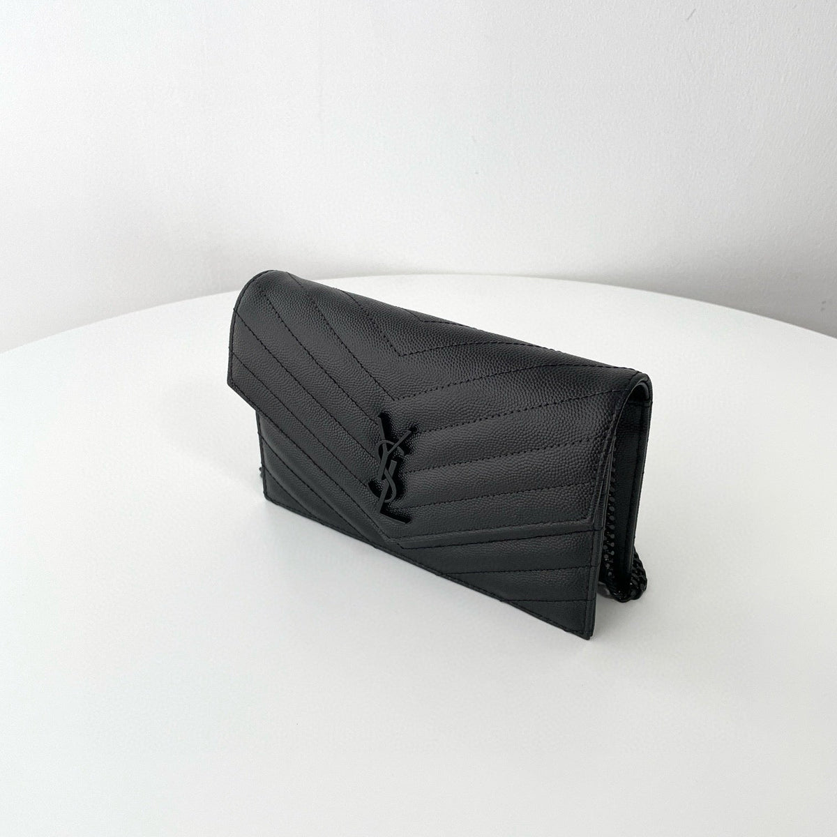 Saint Laurent Wallets- Saint Laurent Cassandre Envelope Wallet On Chain Elegant Everyday Leather Wallet