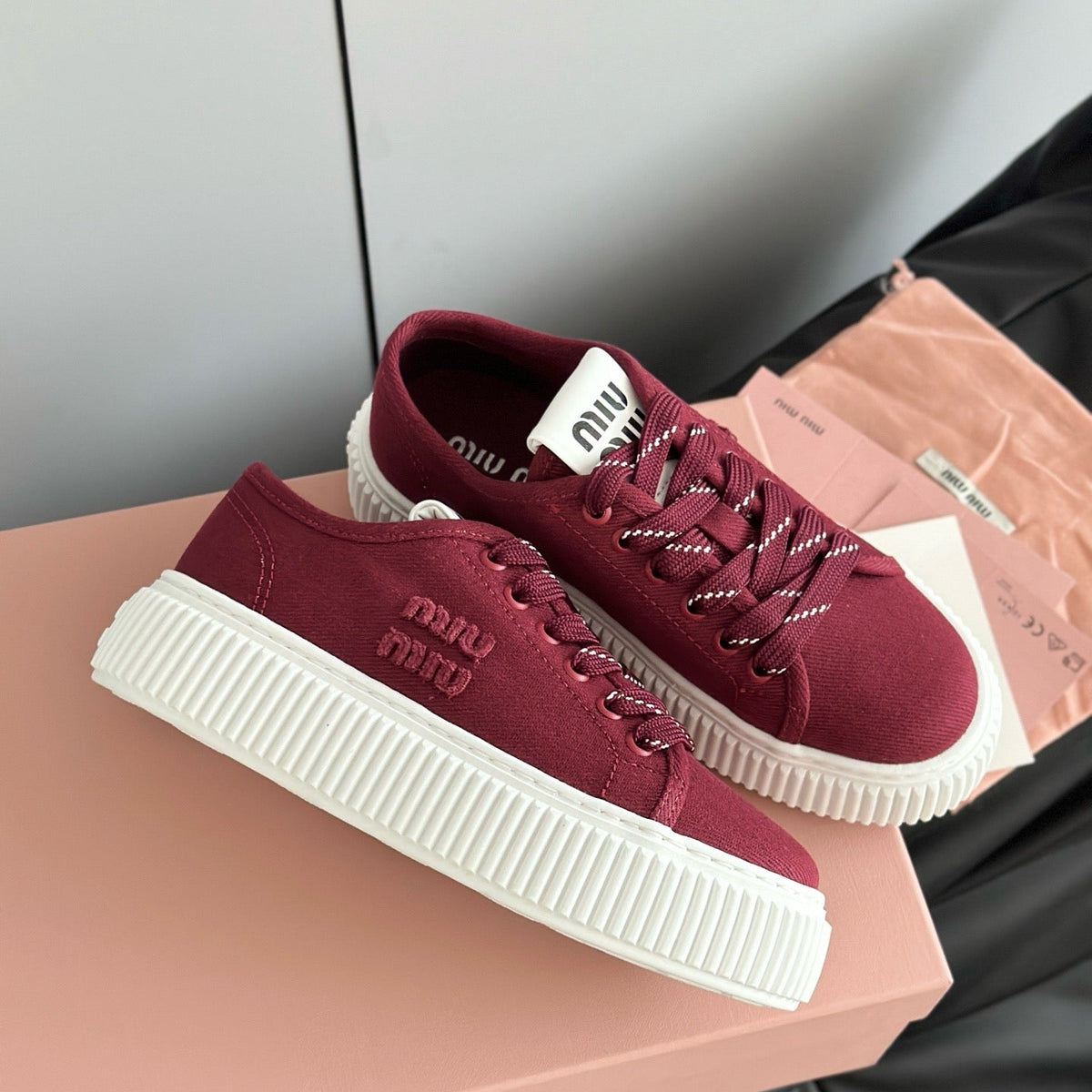 Shoes- Miu M Trainers Premium Designer Casual Shoes