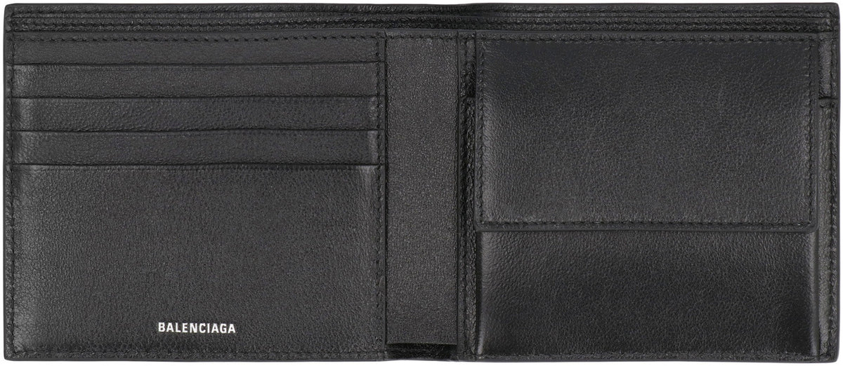 Balenciaga Wallets? BALENCIAGA Mini Leather Wallet with Multiple Compartments Premium Leather Designer Wallet