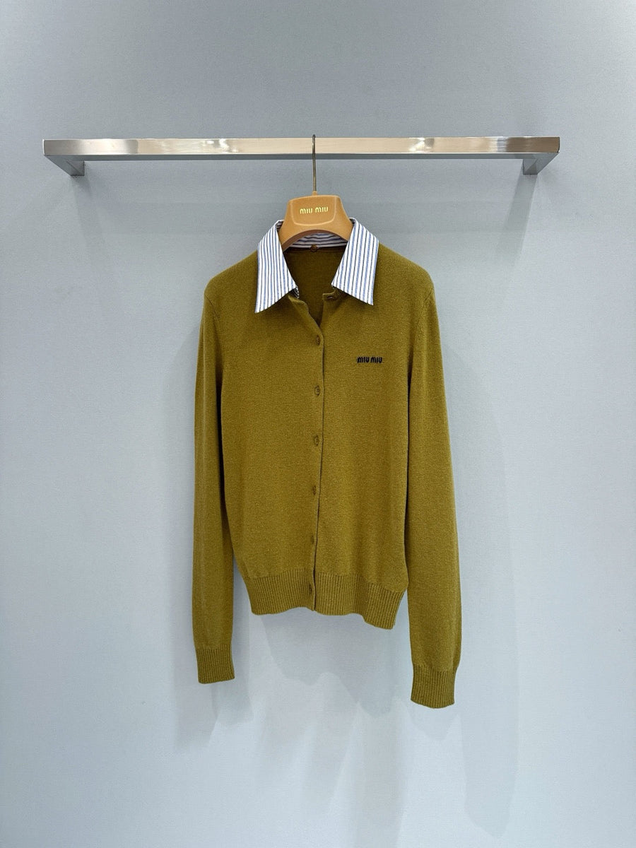 Sweaters? Miu M Cardigan Luxury Designer Knit Sweater