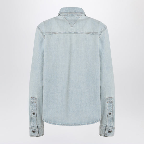 Bottega Veneta Tops? Bottega Veneta Women Light Blue Denim Shirt Extra Bleach Elegant Everyday Designer Top