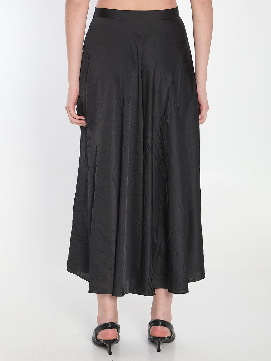 Balenciaga Skirts? BALENCIAGA Asymmetrical Midi Skirt Elegant Designer Casual Skirt