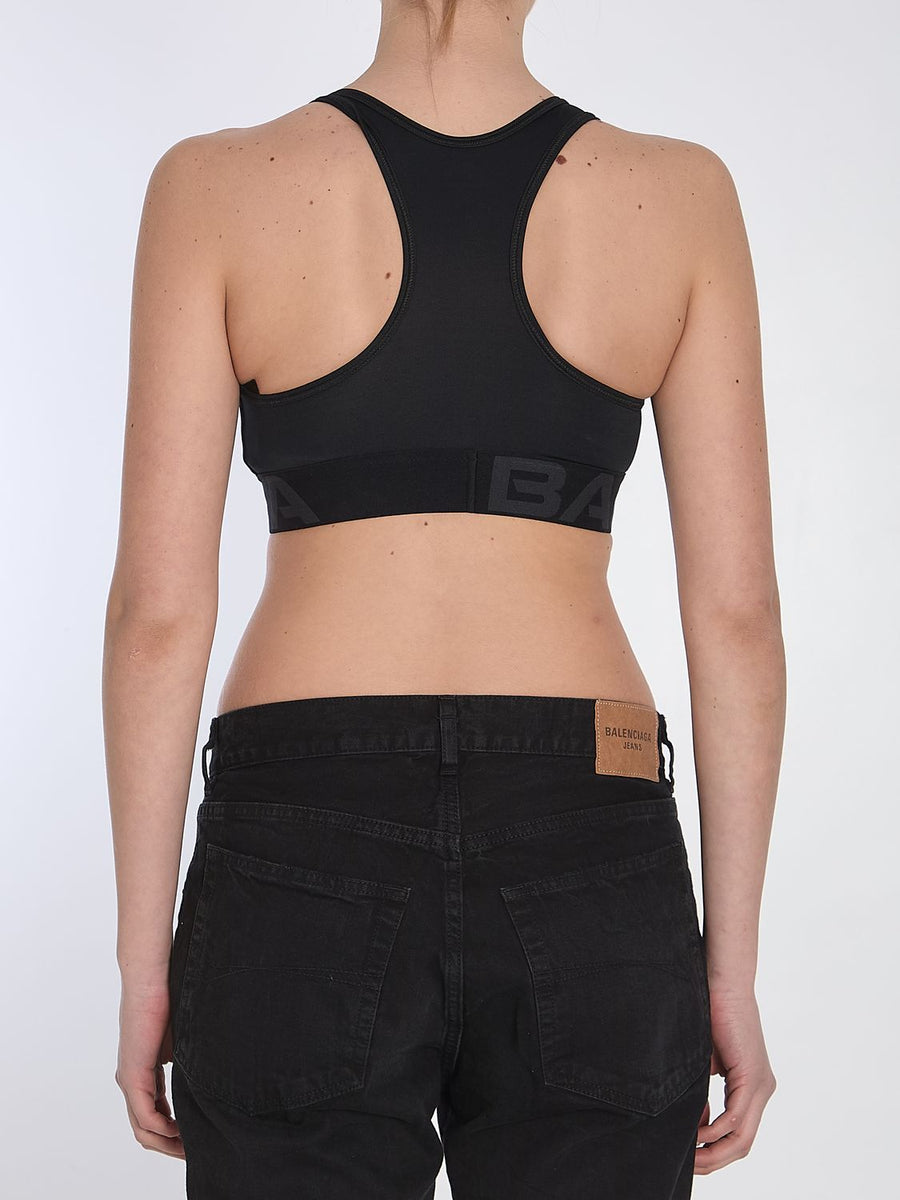 Balenciaga T-Shirts- BALENCIAGA Activewear Tech T-Shirt Bra for Women Casual Everyday Designer Tee