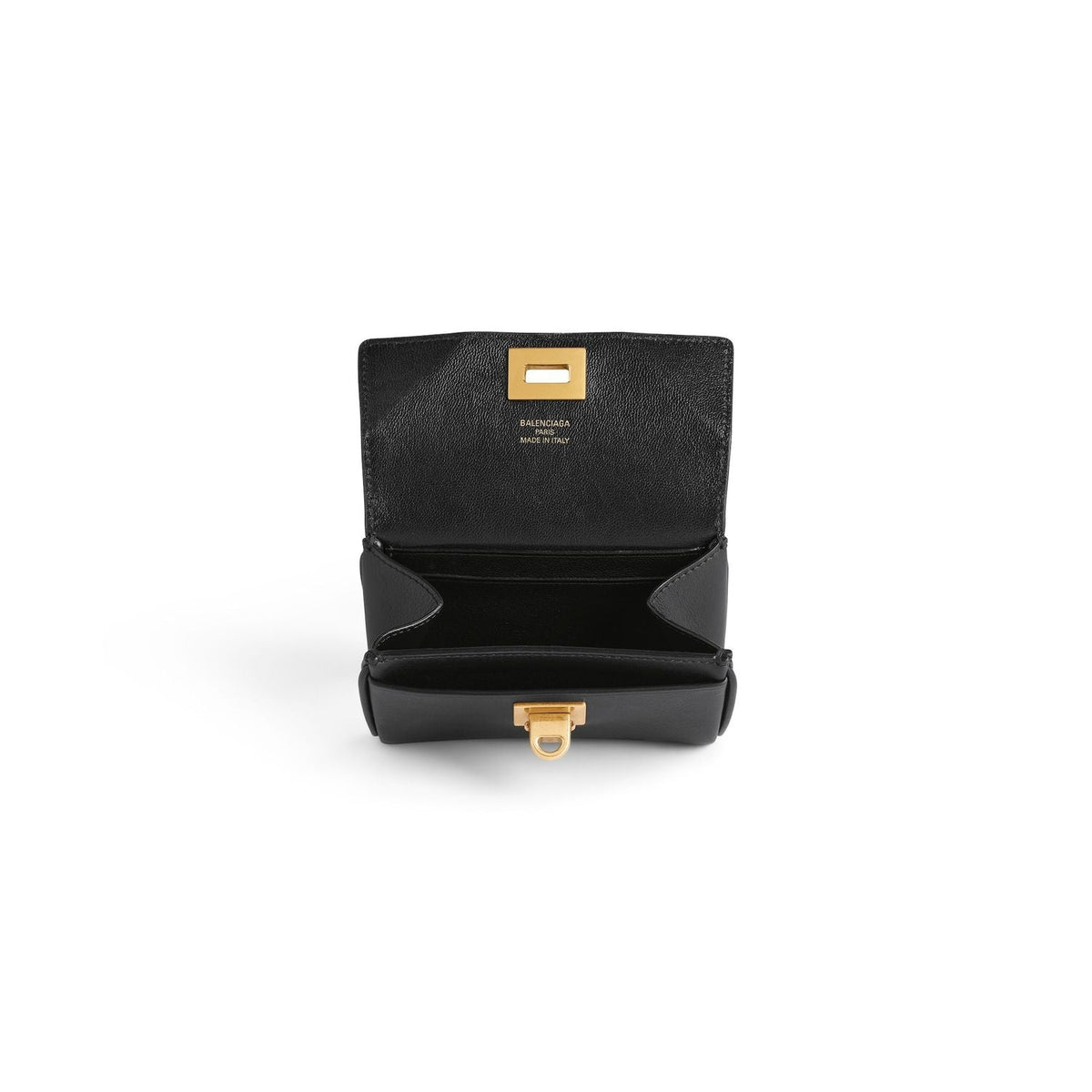 Balenciaga premium small leather goods detail and craftsmanship close-up