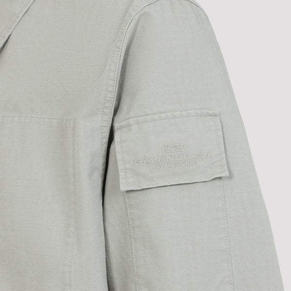 Balenciaga premium outerwear detail and craftsmanship close-up