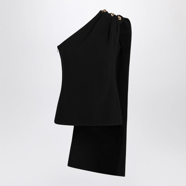 Bottega Veneta Tops? Bottega Veneta Women Black Top In Viscose Crêpe And Wool Premium Designer Casual Top