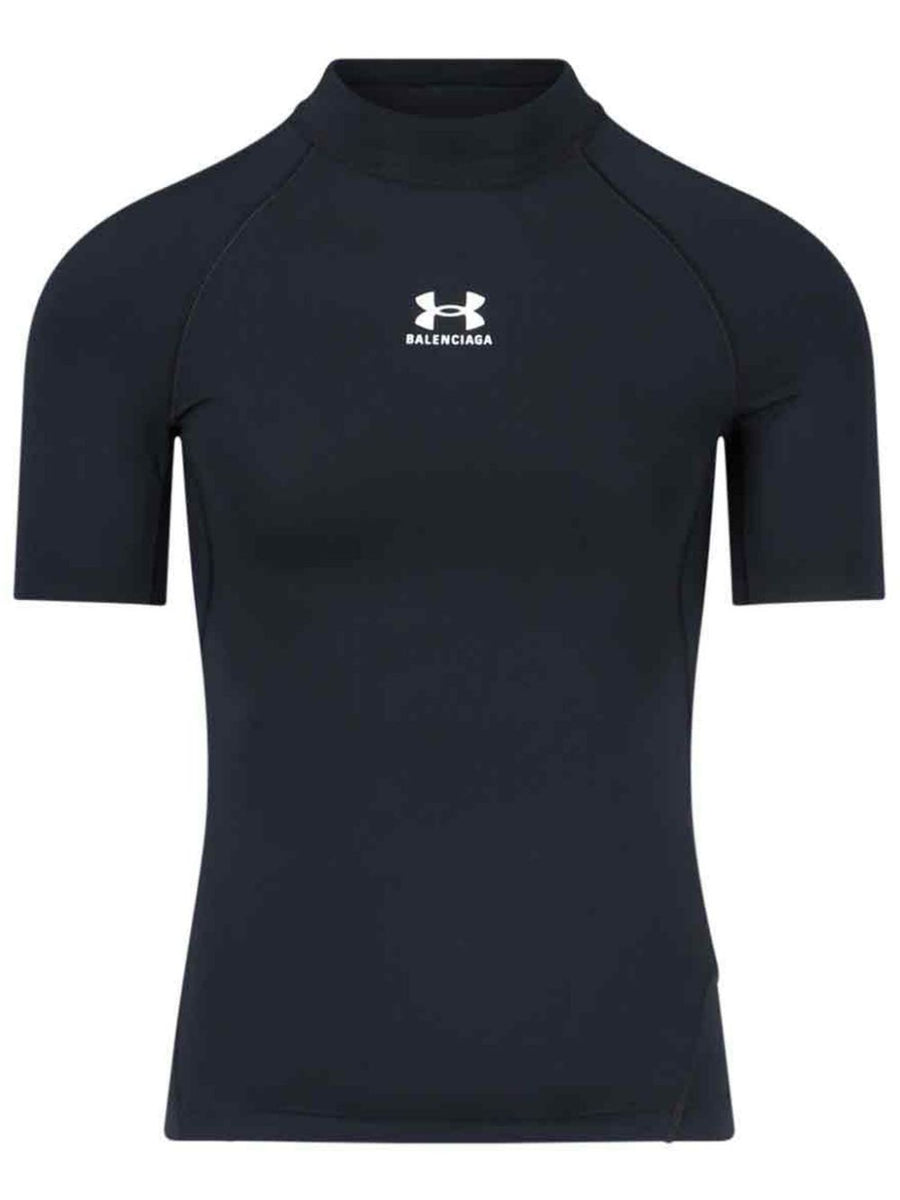 Balenciaga T-Shirts? BALENCIAGA Mock Neck Short Sleeve T-Shirt Premium Designer Cotton T-Shirt