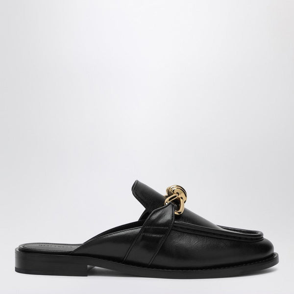 Bottega Veneta Shoes Bottega Veneta Women Black Astaire Moccasin Sabot Luxury Lifestyle Designer Footwear