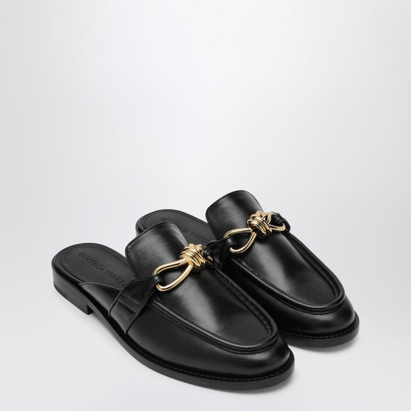 Bottega Veneta Shoes Bottega Veneta Women Black Astaire Moccasin Sabot Luxury Lifestyle Designer Footwear