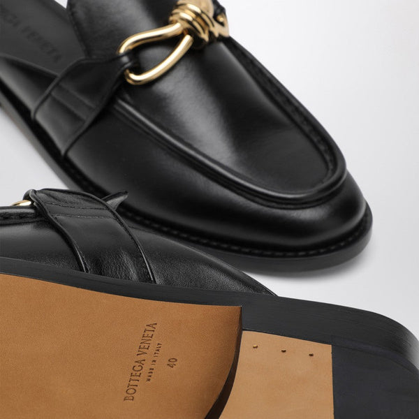 Bottega Veneta Shoes Bottega Veneta Women Black Astaire Moccasin Sabot Luxury Lifestyle Designer Footwear