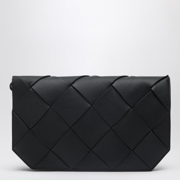 Bottega Veneta Wallets? Bottega Veneta Men Diago Long Wallet Black Brown Premium Leather Designer Wallet