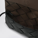 Close-up of Bottega Veneta shoulder bags hardware and fine stitching