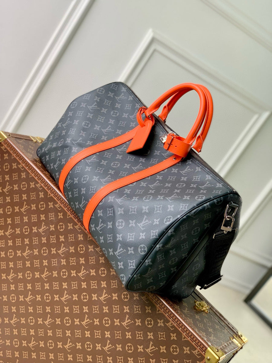 Louis Vuitton Bags- Louis Vuitton Lou Keepall Bandoulière 50 Bag Elegant Everyday Designer Handbag