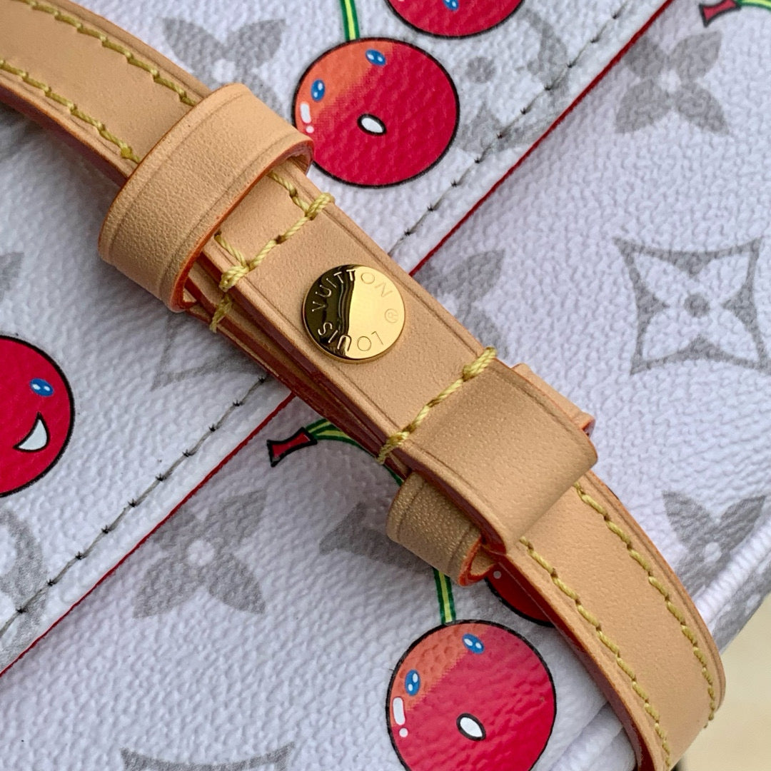 Louis Vuitton Wallets- Louis Vuitton Lou x Murakami Ivy Wallet On Chain Bag Elegant Everyday Leather Wallet