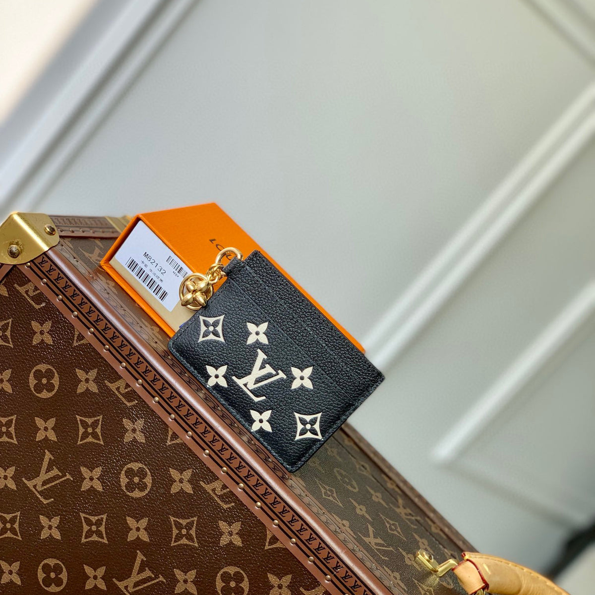 Louis Vuitton Wallets- Louis Vuitton Lou Charms Card Holder Elegant Everyday Leather Wallet