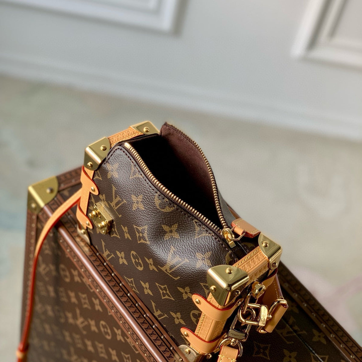 Louis Vuitton Bags- Louis Vuitton Lou Side Trunk Pm Bag Premium Designer Shoulder Bag