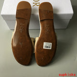 Dior Camel Ankle Strap Heels - Full Silhouette View