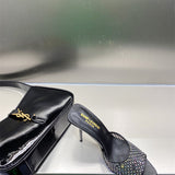 Saint Laurent luxury shoes detail shot
