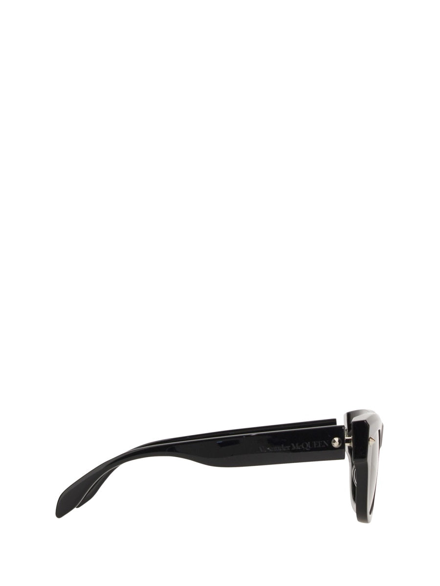 Alexander McQueen premium sunglasses detail and craftsmanship close-up