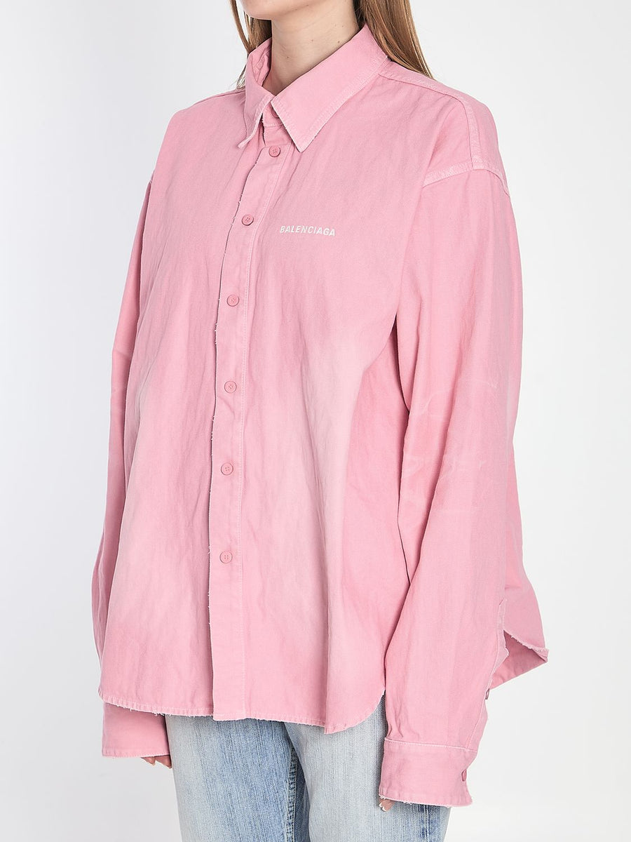 Balenciaga Tops? BALENCIAGA Oversize Denim Shirt - Large Fit Elegant Everyday Designer Top