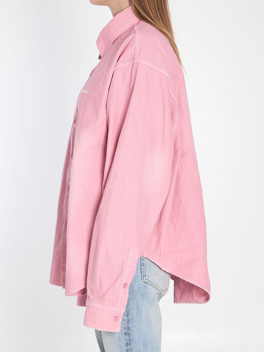 Balenciaga Tops? BALENCIAGA Oversize Denim Shirt - Large Fit Elegant Everyday Designer Top