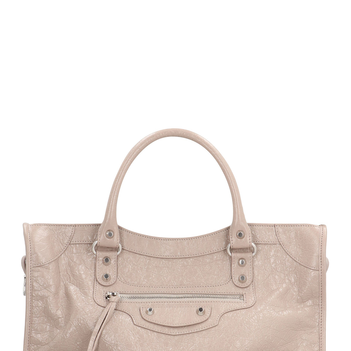 Balenciaga Bags- BALENCIAGA Grained Leather Le City Medium Handbag Luxury Designer Leather Handbag