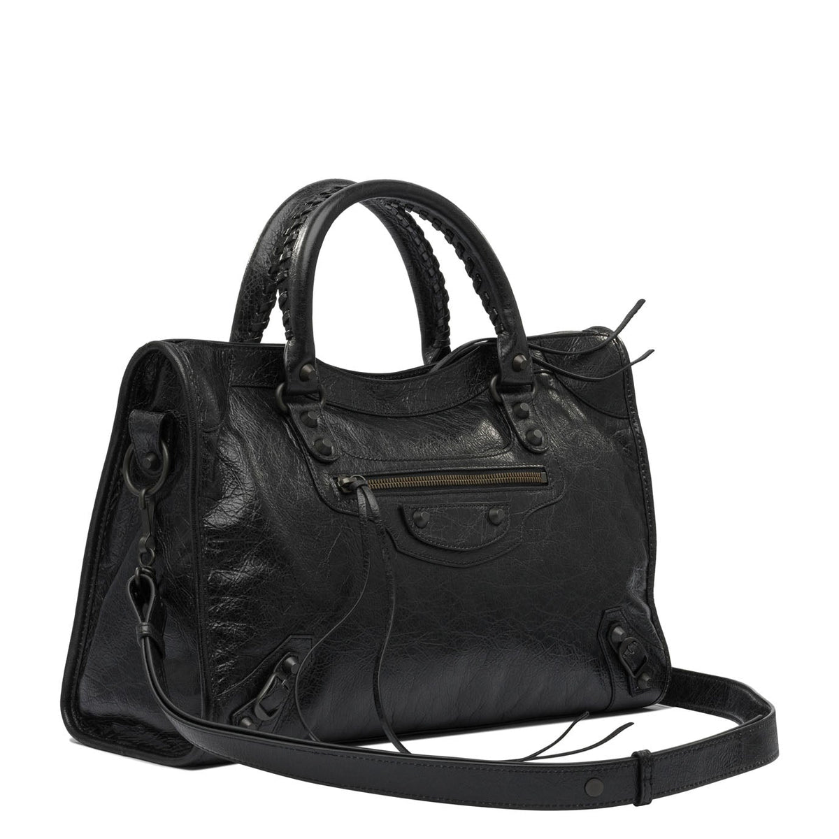 Balenciaga premium shoulder bags detail and craftsmanship close-up