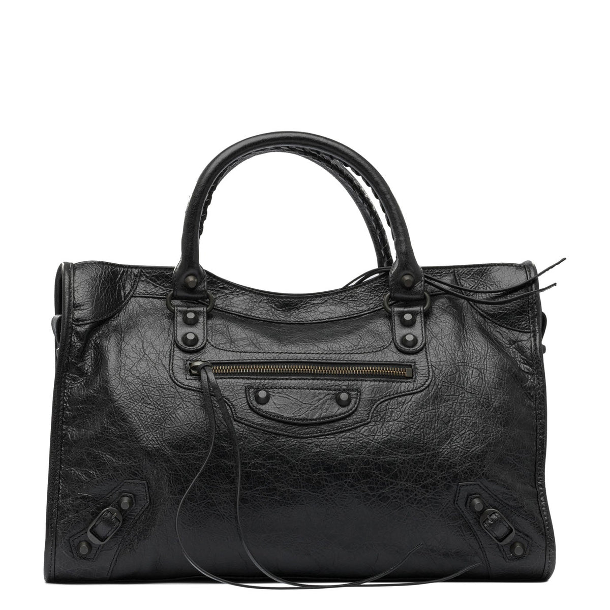 Balenciaga Bags- BALENCIAGA Leather Shoulder Handbag - Medium Size Elegant Everyday Designer Handbag