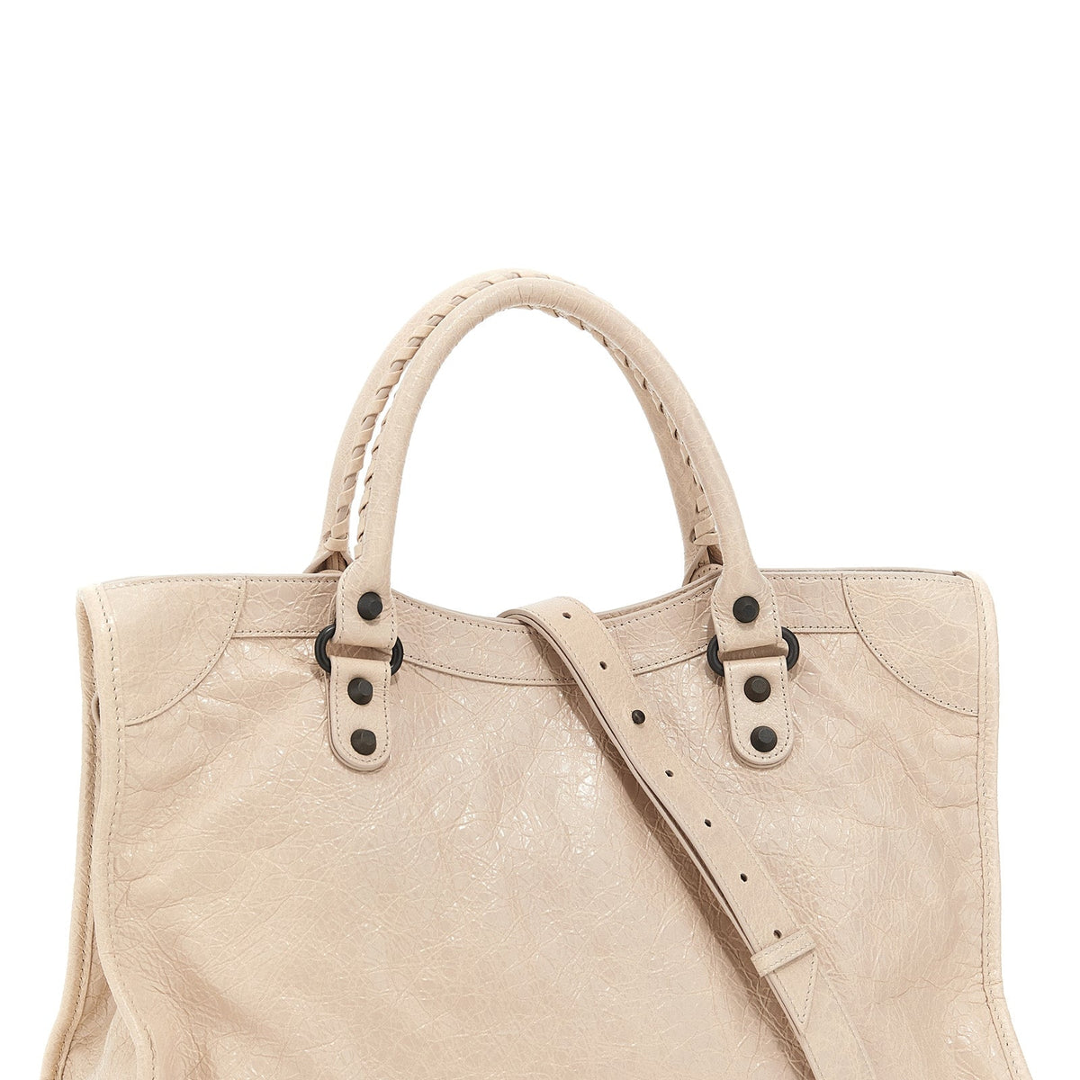 Balenciaga premium shoulder bags detail and craftsmanship close-up
