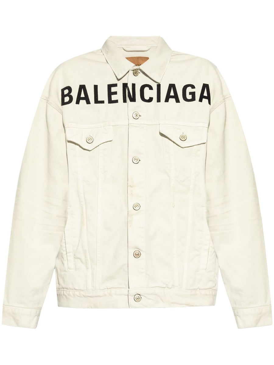 Balenciaga Jackets? BALENCIAGA Cotton Jacket with Front Button Fastening for Women Premium Casual Designer Jacket