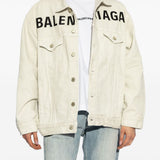 Close-up of Balenciaga outerwear hardware and fine stitching