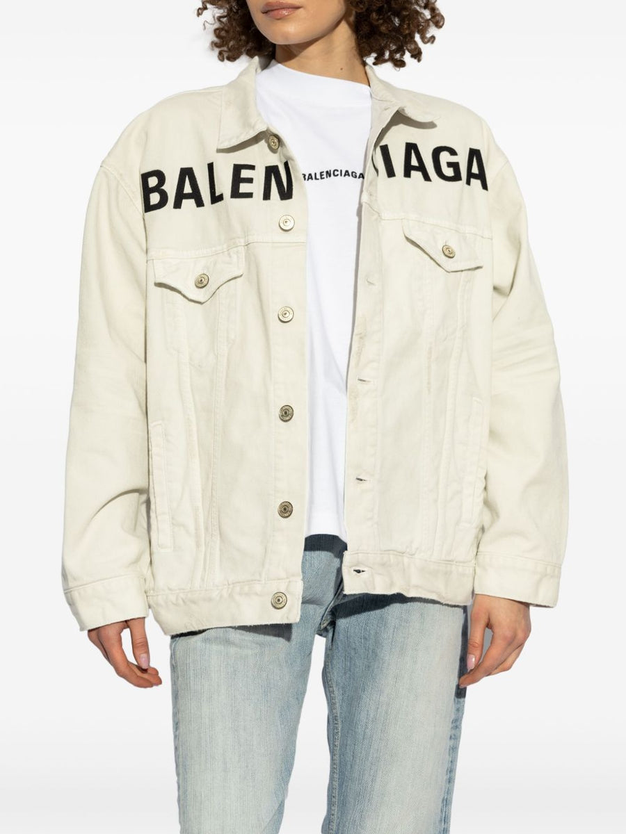 Balenciaga Jackets? BALENCIAGA Cotton Jacket with Front Button Fastening for Women Premium Casual Designer Jacket