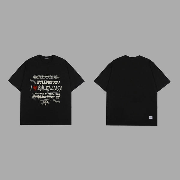 Balenciaga luxury t-shirt detail shot