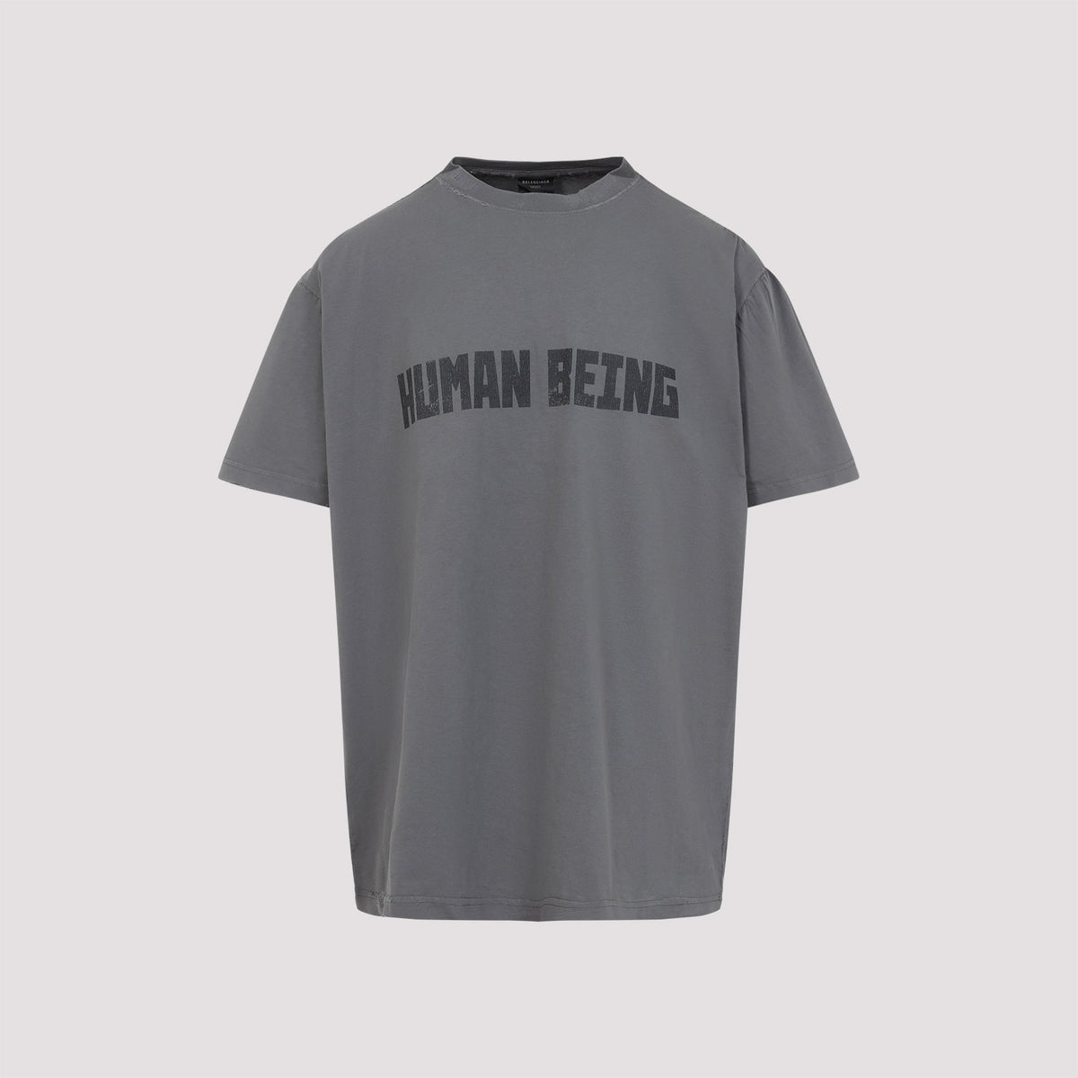 Balenciaga T-Shirts? BALENCIAGA Human Being Crew Neck T-Shirt Casual Everyday Designer Tee