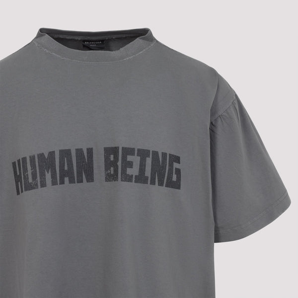 Close-up of Balenciaga t-shirts & tops hardware and fine stitching