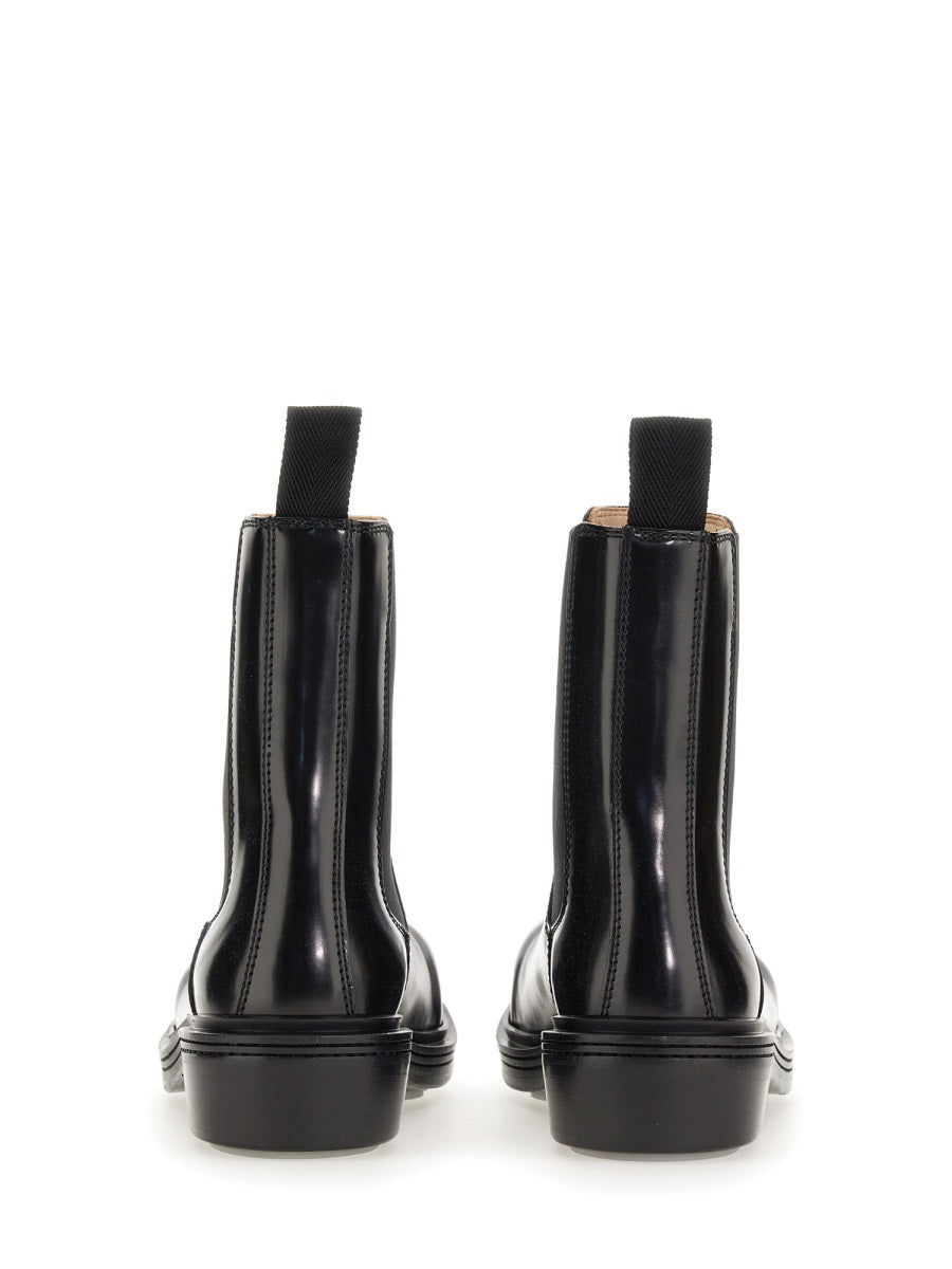 Bottega Veneta premium boots & booties detail and craftsmanship close-up