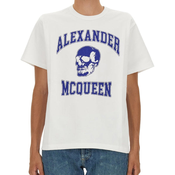 Alexander McQueen T-Shirts? Alexander Mcqueen Men Skull Logo T-Shirt Casual Everyday Designer Tee