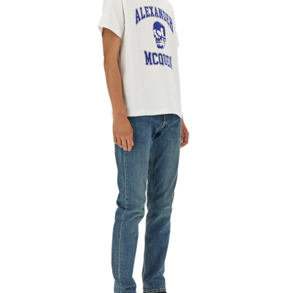 Alexander McQueen T-Shirts? Alexander Mcqueen Men Skull Logo T-Shirt Casual Everyday Designer Tee